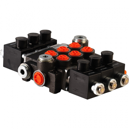 product 50 Liter Magnetgesteuertes Regelventil, 3Z50 , 3 Spulen , G 3/8" , open center Spule , 12 V image thumb