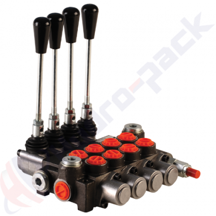 product 50 Liter Magnetgesteuertes Regelventil, 4Z50 , 4 Spulen , G 3/8" , open center Spule , 12 V image thumb